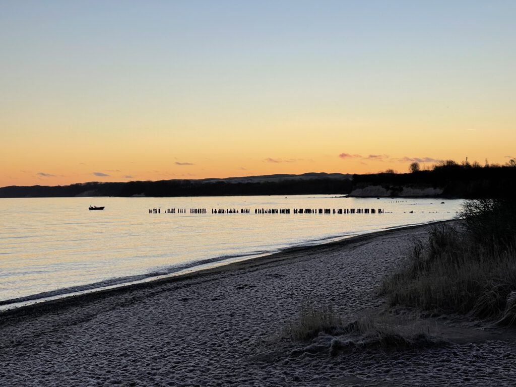 Sonnenschein in Glowe am Strand